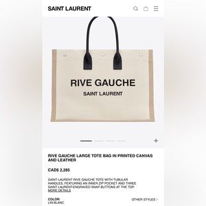 *OPEN TO TRADES*  YSL rive gauche large tote bag 👜